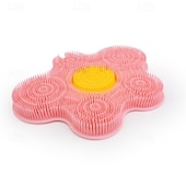 economico Gadget bagno-Tappetino per la pulizia dei piedi da doccia, in silicone, detergente esfoliante per la schiena, tappetino per la pulizia dei piedi con ventose per la parete antiscivolo - dita dei piedi che prudono,