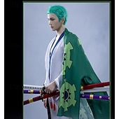 tanie Kostiumy anime-Ocean Adventurer Roronoa Zoro Pirat Słomkowy Kapelusz Anime Kostium Cosplay Stroje Garnitury cosplay Karnawał Bal maskowy Kostium Na Męskie Dla dorosłych