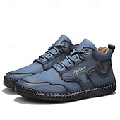 abordables Bottes-Chaussures de travail décontractées kaki pour hommes, baskets d&#039;extérieur à lacets durables avec semelle antidérapante pour la randonnée, le camping, la conduite et les activités quotidiennes