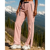 olcso Alsók-Női Planinarske hlače Vízálló túrázó nadrág Télikabát túranadrág Tél Ősz Külső Normál Vízálló Szélbiztos Meleg Nadrágok Rugalmas derék Fekete Rózsaszín Kempingezés és túrázás Mászás Futás S M L XL XXL