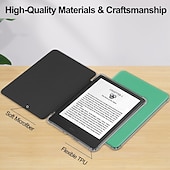 Недорогие Чехлы и кейсы для Kindle-Чехол для планшета Amazon Kindle Paperwhite (12-го поколения) 2024 года, Kindle Paperwhite 11-го поколения 2022 года, 6-спусковая ручка, интеллектуальное автоматическое включение/выключение, защитный