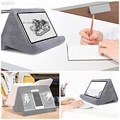 お買い得  パソコンスタンド-多機能枕型タブレット電話スタンド、iPad、ノートパソコン、携帯電話用フレキシブル携帯電話ホルダー、ベッド用タブレットマウントブラケットブック用