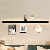 abordables Apliques de pared para interior-Luz de pared LED, estante blanco cálido, accesorio de iluminación para montaje en pared, estantes de exhibición interiores rectangulares, luces de pared, acrílico esmerilado elegante, antioxidante,