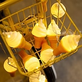 お買い得  電池式-アイスクリーム 3D ランプ フェアリー ストリング ライト ガーランド LED ストリング ライト 屋外 子供のパーティー 装飾 寝室