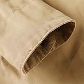 economico Giubbotti Cargo-Per uomo Giacca Cargo Giacca Casual Vacanza Quotidiano Resistente all'usura Tasca Autunno Inverno Blocco di colori Moda Classico Bavero Regolare Nero Marrone Cachi Giacca