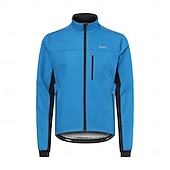 cheap Men&#039;s Jackets &amp; Gilets-Arsuxeo Men&#039;s Cycling Jacket Windbreaker Fleece Jacket Winter Warm Ventilation Back Pocket Comfortable Bike Jacket Tracksuit Mountain Bike MTB Road Bike Cycling City Bike Cycling Black Red Blue Bike