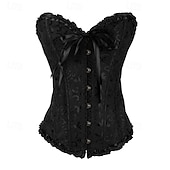 cheap Corsets-Women&#039;s Corset Shapewear Waist Cincher Shapewear Sexy Corset Sexy Sweet Pure Color Backless Vacation Party Street Sleeveless Corset Black White Red Beige Spring Fall Tailored Fit