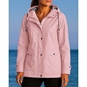 Недорогие Водонепроницаемые куртки-Новогодняя тематика Жен. Ветровка Куртка для активного отдыха Куртка для туризма и прогулок На открытом воздухе Водонепроницаемость С защитой от ветра Быстровысыхающий Легкость