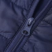 economico Piumini e parka da uomo-Per uomo Cappotto Invernale Giacca imbottita Tasca Poliestere Vacanza Abbigliamento quotidiano Data Regolare Moda Casual Confortevole Calore Termico Autunno Inverno Colore Solido / Tinta Unita Nero