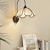 levne Vnitřní nástěnná světla-Rustikální vnitřní svítidlo, e27 černá kovová nástěnná lampa, noční lampička, čtecí lampička s kabelovým stínidlem, látková aplikace, retro do obývacího pokoje, ložnice