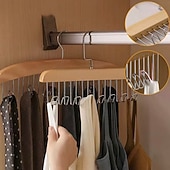 olcso Kampók és szerelvények-2 db-os csúszásgátló, többfunkciós fa kabátakasztó – falra szerelhető fogas kabátokhoz, sapkákhoz, táskákhoz, sálakhoz és övekhez, hálószobába &amp;otthoni szervező