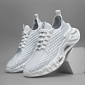 cheap Men&#039;s Sneakers-Men&#039;s Red Fashion Sneakers – Breathable Lace-Up Sport Shoes with Modern Sole Design for Running, Gym, Streetwear and Casual Weekend Outfits