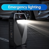 رخيصةأون أدوات إصلاح السيارات-جهاز تشغيل السيارة متعدد الإمكانات، مضخة قابلة للنفخ، شاحن محمول 8000 مللي أمبير في الساعة، جهاز تشغيل تلقائي، مشغل بطارية السيارة في حالات الطوارئ