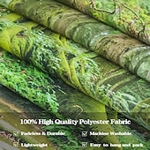 ieftine Tapisseria pădurii-tapiserie verde frumoasă, pădure, ramură de copac, cerc, gaură, peisaj, agățat, artă de perete, tapiserie mare, decor mural, fotografie, fundal, pătură, perdea, dormitor, living, decorare, casă