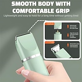 billige boretilbehør-Profesjonelt 4-i-1 oppladbart hundeklippesett, støysvak trådløs kjæledyrklipper for ansikt, poter, ører, tånegler, katt &amp;trimmer for smådyr