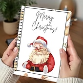 halpa Embrulho para presente-Christmas Gift Card Book Surprises On Every Page DIY Spiral-Bound Merry Christmas College Survival Gift Card Book Holder Ideal Gifts for Family, Friends, Teachers, Teens And Colleagues