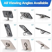 お買い得  スマホホルダー-磁気電話グリップ、ジャイロスコープ電話リングホルダーグリップ、ハンドヘルド電話指サポートスタンド、デスクトップ電話スタンドに最適