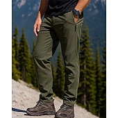 זול תחתונים-בגדי ריקוד גברים מכנסיים לטיולי הליכה מכנסיים רכיבה על אופניים מעיל חורף מכנסי פליסה חורף סתיו חיצוני רגיל עמיד למים עמיד חם מכנסיים כיס ירוק צבא אפור כהה