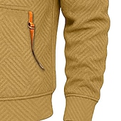 voordelige Tactische Hoodie-Voor heren Trui met capuchon Hoodie met kwartrits Tactische capuchon Wit Capuchon Effen Vetoketju Met Textuur Casual Dagelijks Sport &amp; Outdoor Streetwear Stoer Sportkleding Herfst Lente &amp; Herfst