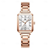 preiswerte Quarz-Uhren-Olevs 5641 Quarzuhr Frau Top-Marke original wasserdichte Uhr für Frauen Edelstahlarmband römische Skala Datum Armbanduhr