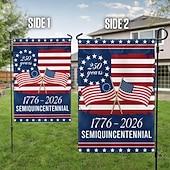 preiswerte 250. Jubiläum-1776–2026 Gartenflagge zum 250. Jahrestag der USA, patriotisches amerikanisches Geburtstagsbanner für den Außenbereich für Hof, Rasen, Veranda oder als Dekoration zum Unabhängigkeitstag