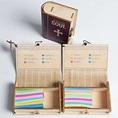 Недорогие Подарки-Коробка с библейскими стихами ручной работы (150 шт.) Библейские стихи в деревянной коробке для эмоций и чувств, христианский подарок для женщин и мужчин, подарок на выпускной, вдохновляющие