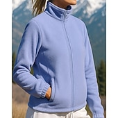 baratos Fleece &amp; Casacos 3 em 1-Mulheres Jaqueta de Trilha Casaco de lã Casaco de inverno Ao ar livre Térmica Quente Roupas de caminhada Roupas de caminhada Inverno Outono Blusas Pesca Campismo / Escursão / Espeleologismo Corrida