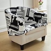 preiswerte Sesselabdeckung &amp; Armless Chair Cover-Polarfleece-Clubsesselbezug, haustierfreundlicher Stretch-Wannensesselbezug, Einzelsofa-Couchbezug für Haustiere, waschbarer Möbelschutz für das Wohnzimmer