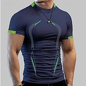 abordables T-shirts et Débardeurs de Course-Homme T-shirt de Gym T-shirt de course Manche Courte Top Athleisure Automne Couleur Unie Séchage Rapide Doux Évacuation de la transpiration Jogging Entraînement Musculation Tenue de sport Tenues de