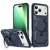 halpa iPhone-kotelot-puhelin Etui Käyttötarkoitus iPhone 17 Air 16 15 14 Pro Max Plus 16e 13 Pro Max Takakuori Tukee langatonta latausta Tukijalka Iskunkestävä Panssari PC