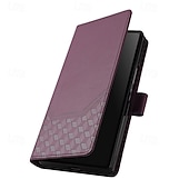 Недорогие Чехлы для Samsung-телефон Кейс для Назначение SSamsung Galaxy Z-образный сгиб 7 Кейс на заднюю панель Откидная подножка Разъем для карты Защита от удара Ретро ТПУ Кожа PU