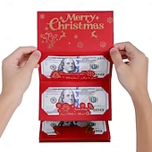 cheap Gift Wrapping &amp; Bag-Christmas Money Gift Cards Envelope for Cash Gifts, Christmas Party Gifts Money Holder for Men Women Girl Boy