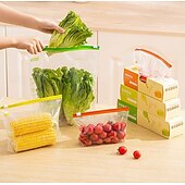 halpa Keittiön säilytysratkaisut-Taili uudelleenkäytettävät ruokasäilytyspussit, gallonan pakastuspussit, astianpesukoneen kestävät&amp;amp;Tiiviit uudelleenkäytettävät gallonapussit, BPA-muovittomat uudelleenkäytettävät