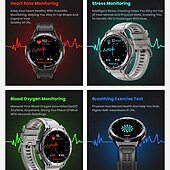 cheap Smartwatch-X28 Smart Watch 1.43 inch Smartwatch Fitness Running Watch Bluetooth Pedometer Call Reminder Activity Tracker Compatible with Android iOS Women Men GPS Long Standby Waterproof IP68 22mm Watch Case
