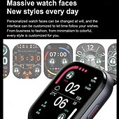 cheap Smartwatch-TWSD12 Smart Watch 2.01 inch Smartwatch Fitness Running Watch Bluetooth Temperature Monitoring Activity Tracker Sedentary Reminder Compatible with Android iOS Women Men Long Standby Hands-Free Calls