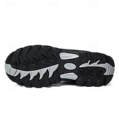 cheap Casual Sneakers-Men's Waterproof Non Slip Hiking Shoes, Durable Outdoor Trekking Sneakers with Shock Absorption Sole for Climbing, Camping and Trail Running