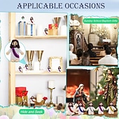 cheap Statues-50/100pcs Little Jesus Figures, Mini Jesus Figurines in Bulk, Christmas Stocking Stuffers Gift Multicolor Tiny Jesus Figures, Miniature Figurines to Hide
