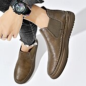 abordables Baskets-Baskets Chelsea grises à enfiler pour homme – Mocassins décontractés à tige basse avec empiècements latéraux élastiques pour un usage quotidien, les déplacements et les tenues décontractées