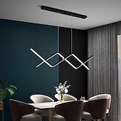 baratos Luzes pendentes-lustres, luzes led, luminárias suspensas para teto/ilha de cozinha, modernos para sala de estar, quarto, escritório, altura ajustável