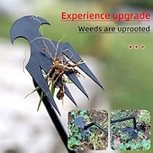 voordelige tuin handgereedschap-onkruidverwijderaar voor in de tuin, onkruidverwijderaar met 4 tanden, onkruidverwijderaar van mangaanstaal, onkruidverwijderaar voor moestuinieren en planten
