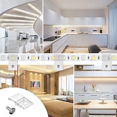 ieftine Accesorii LED-10 buc 20 buc cleme transparente pentru benzi luminoase autoadezive cu șuruburi, suport de montare, cleme de fixare puternice cu LED-uri și șuruburi pentru benzi luminoase de 0,39 in/10 mm lățime,