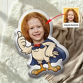 baratos Têxteis-Almofada personalizada com foto personalizada, almofada humanóide criativa faça você mesmo, presente de aniversário engraçado para amigos, almofada com foto exclusiva, presentes com foto