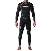 abordables Lycra de surf-Homme Maillots de bain intégraux Combinaison Fine UPF50+ manche longue Maillot de Bain Fermeture Eclair Dorsale Natation Plongée Surf Plongée en apnée Patchwork Été Printemps Automne