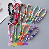 preiswerte Telefon-Lanyards &amp;amp; Handgelenkbänder-Handy Hülle Handyhüllen Für Kordeln Universal Mit Handgelenkschlaufe Farbverläufe Geometrisches Muster Polyester