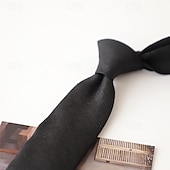 abordables Cravates &amp; noeuds papillons-Homme Cravates Mode Classique Moderne Contemporain Uni Fête de mariage Tenue quotidienne
