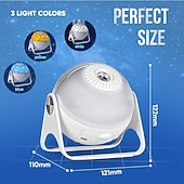 economico Lampada proiettore e proiettore laser-proiettore di galassie, proiettore di stelle per camera da letto - luce notturna a forma di stella per bambini - proiettore spaziale da soffitto con rotazione automatica a 360 gradi - proiettore del