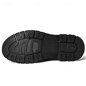 economico Stivali da lavoro-Per uomo Stivali Retrò Camminata Vintage Quotidiano PU Confortevole Stivali a Metà Polpaccio Allacciatura Nero Cachi Primavera Autunno