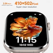 abordables Montres connectées-LM29 Montre intelligente 2.06 pouce Smartwatch Montre Connectée Bluetooth 4G Podomètre Rappel d&#039;appel Moniteur d&#039;Activité Compatible avec Android iOS Hommes GPS Longue Veille Appels Mains Libres IP68