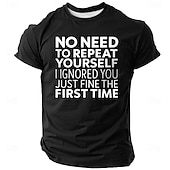 ieftine Tricouri amuzante pentru bărbați-Bărbați Sarcastic Argou amuzant Tricou Manșon scurt Tricou Tipărire 3D Stil Nautic Cămașă Modă Zilnic Stradă Zilnic Negru Alb Roșu-aprins Vară Primăvară Îmbrăcăminte S M L XL XXL XXXL