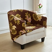 preiswerte Sesselabdeckung &amp; Armless Chair Cover-Polarfleece-Clubsesselbezug, haustierfreundlicher Stretch-Wannensesselbezug, Einzelsofa-Couchbezug für Haustiere, waschbarer Möbelschutz für das Wohnzimmer